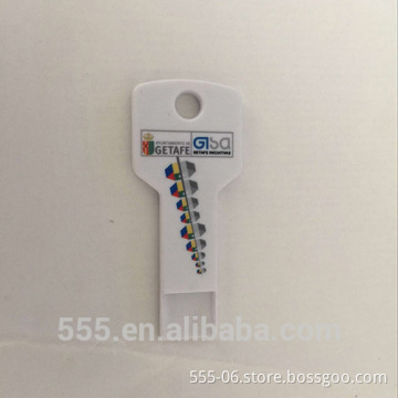 custom logo plastic key shape USB flash drive 8GB